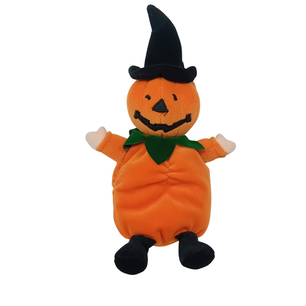 Vintage 90s Sears Smilin Jack Plushie Halloween Autumn Fall‎ Pumpkin Retro READ